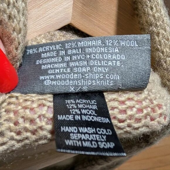 Wooden Ships | Knit Open Cardigan In Python Print - Picture 4 of 8